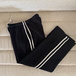 Donni Eco-Terry Stripe Crop Pant